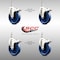 Service Caster 5 Inch 316SS Solid Polyurethane Wheel Swivel 1/2 Inch Stem Caster Set Lock Brake SCC-SS316TSTTL20S514-SPUS-121315-4 - alternate 5